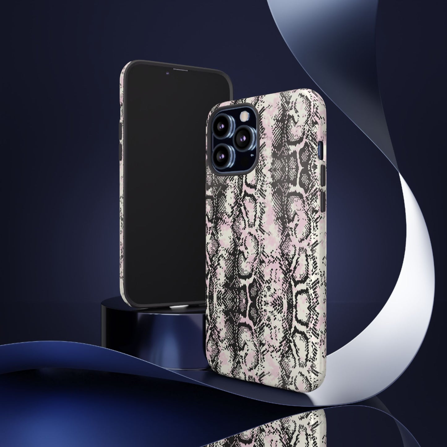 Stylish Snake Print Phone Case - Tough Protection for Trendsetters