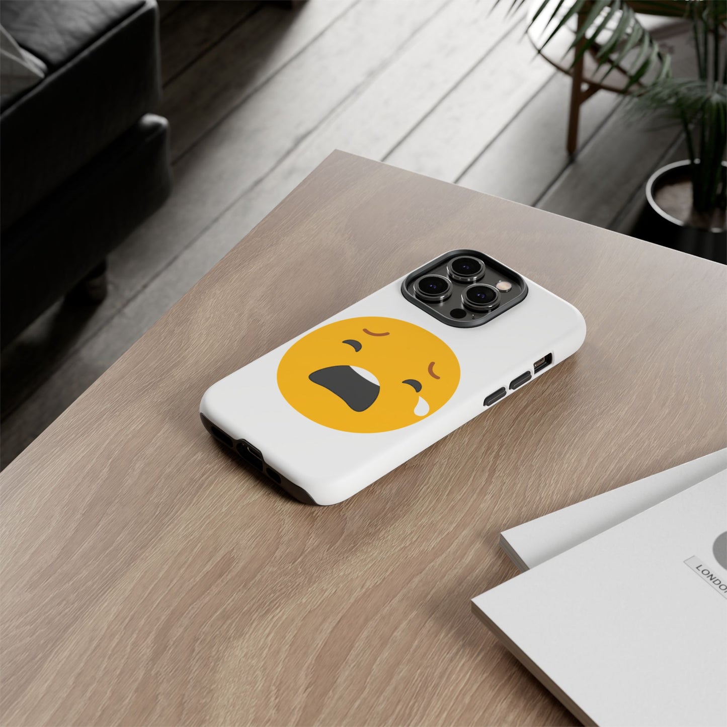 Emotional Tough Case – Sad Emoji Phone Case for Supportive Gifts