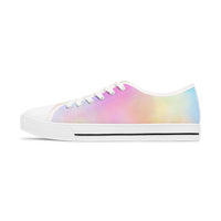 Pastel Gradient Women's Low Top Sneakers - Stylish & Comfortable Casual Footwear