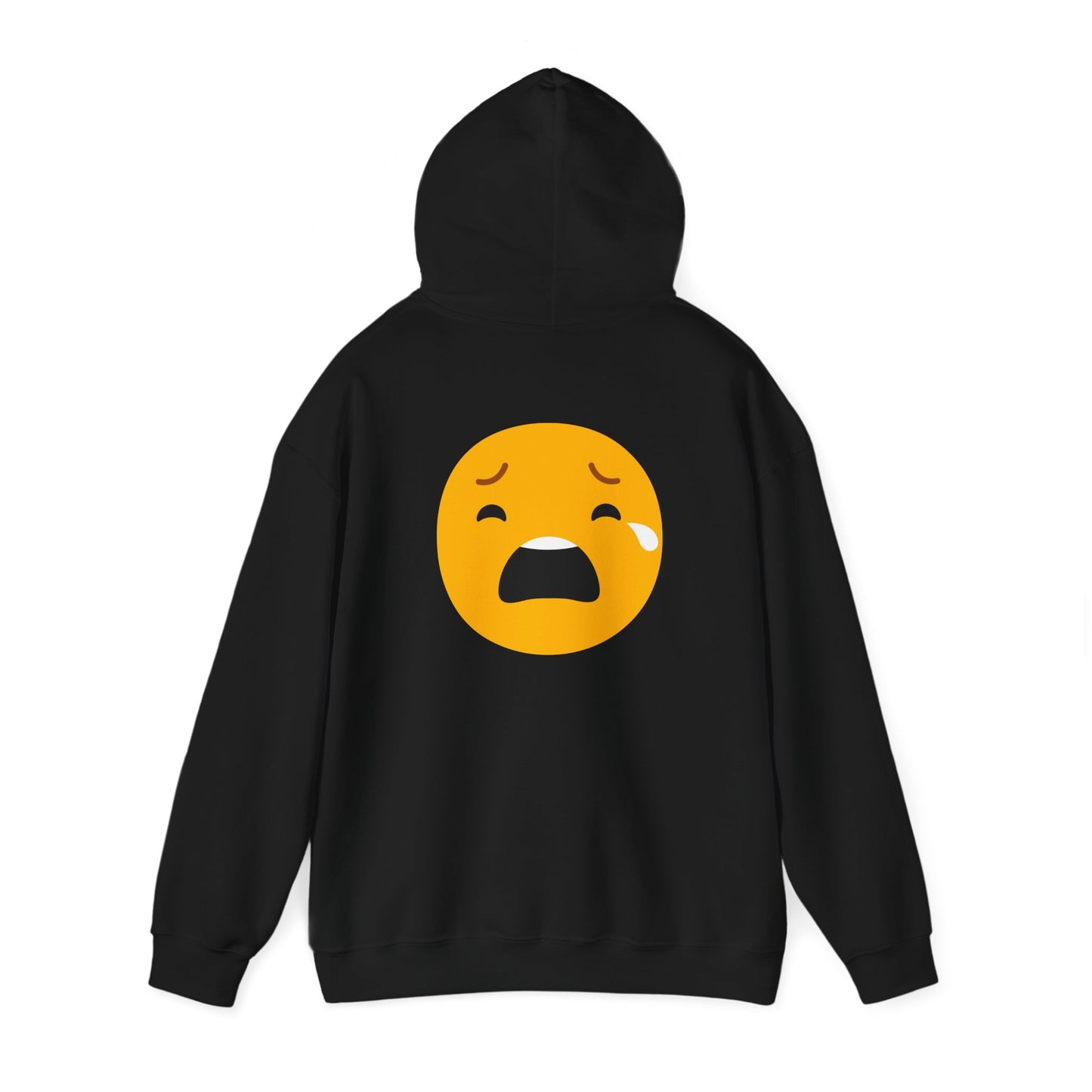 Unisex Heavy Blend™ Sad Emoji Hoodie - Cozy & Expressive Sweatshirt