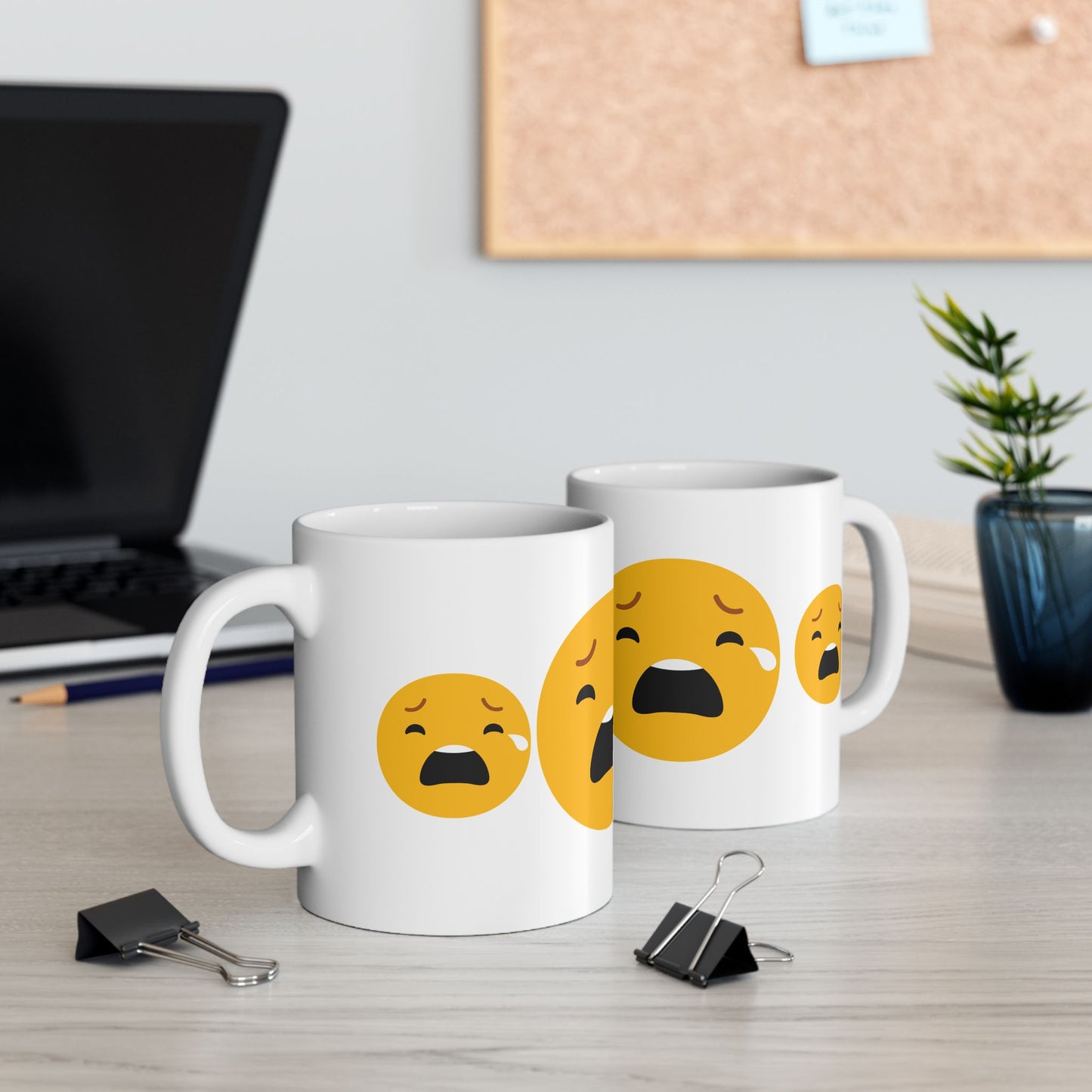 Funny Emotion Ceramic Mug - 11oz & 15oz - Perfect Gift for Friends and Family