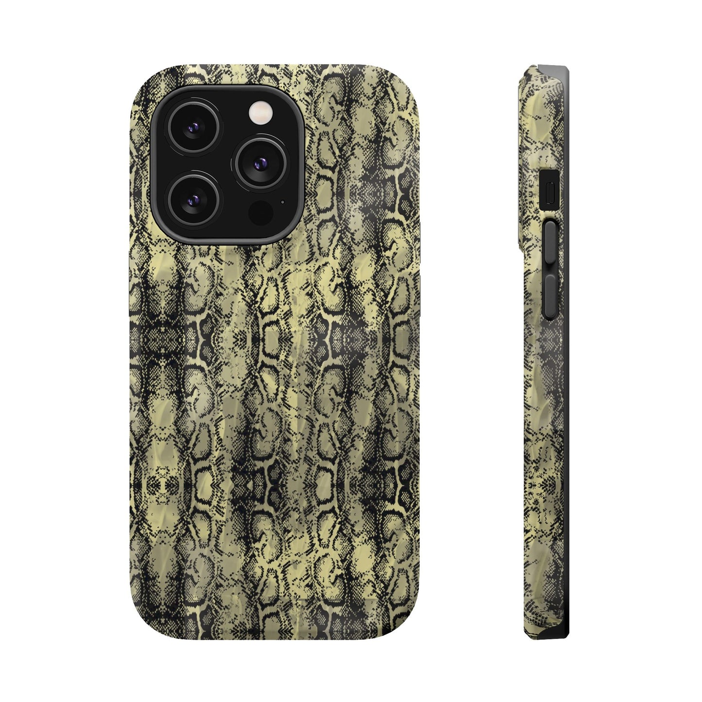 Stylish Snake Skin Magnetic Tough Case - Durable Protection for Your Phone
