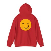 Smiley Face Unisex Hooded Sweatshirt - Fun and Cozy