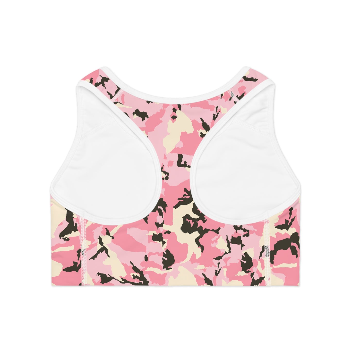 Pink Camo Sports Bra - Stylish Activewear for Fitness Lovers