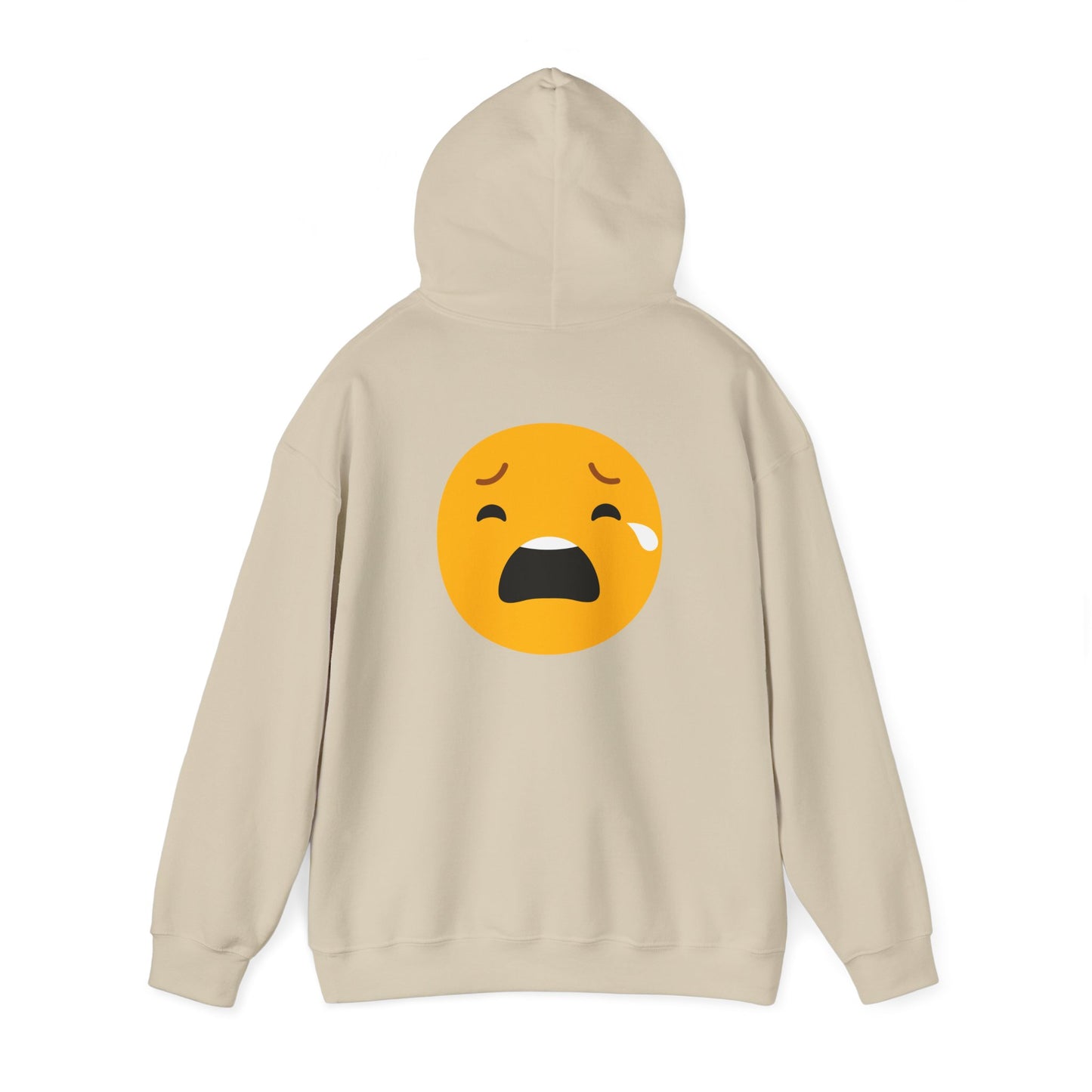 Unisex Heavy Blend™ Sad Emoji Hoodie - Cozy & Expressive Sweatshirt