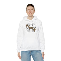 Skull Print Hoodie - Unisex Sweatshirt
