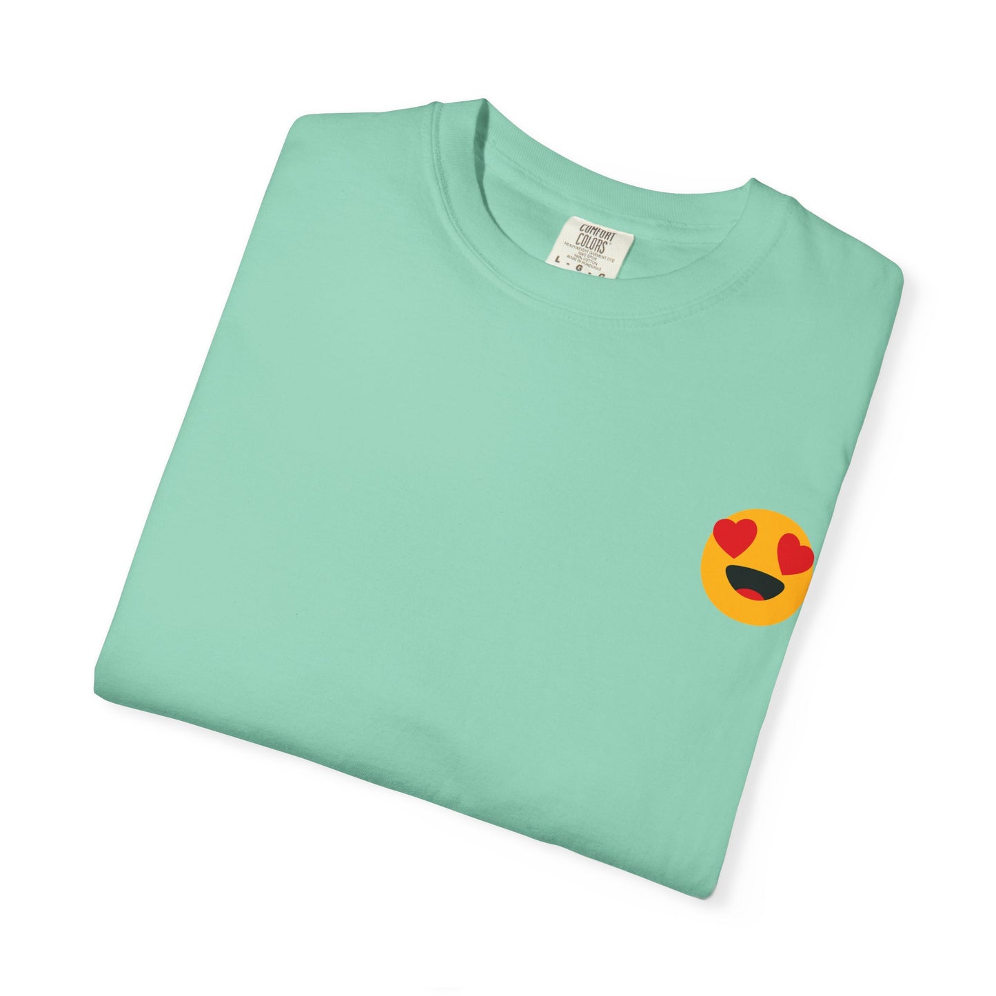 Love Emoji Garment-Dyed Unisex T-Shirt | Perfect for Valentine's Day & Casual Wear