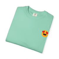 Love Emoji Garment-Dyed Unisex T-Shirt | Perfect for Valentine's Day & Casual Wear