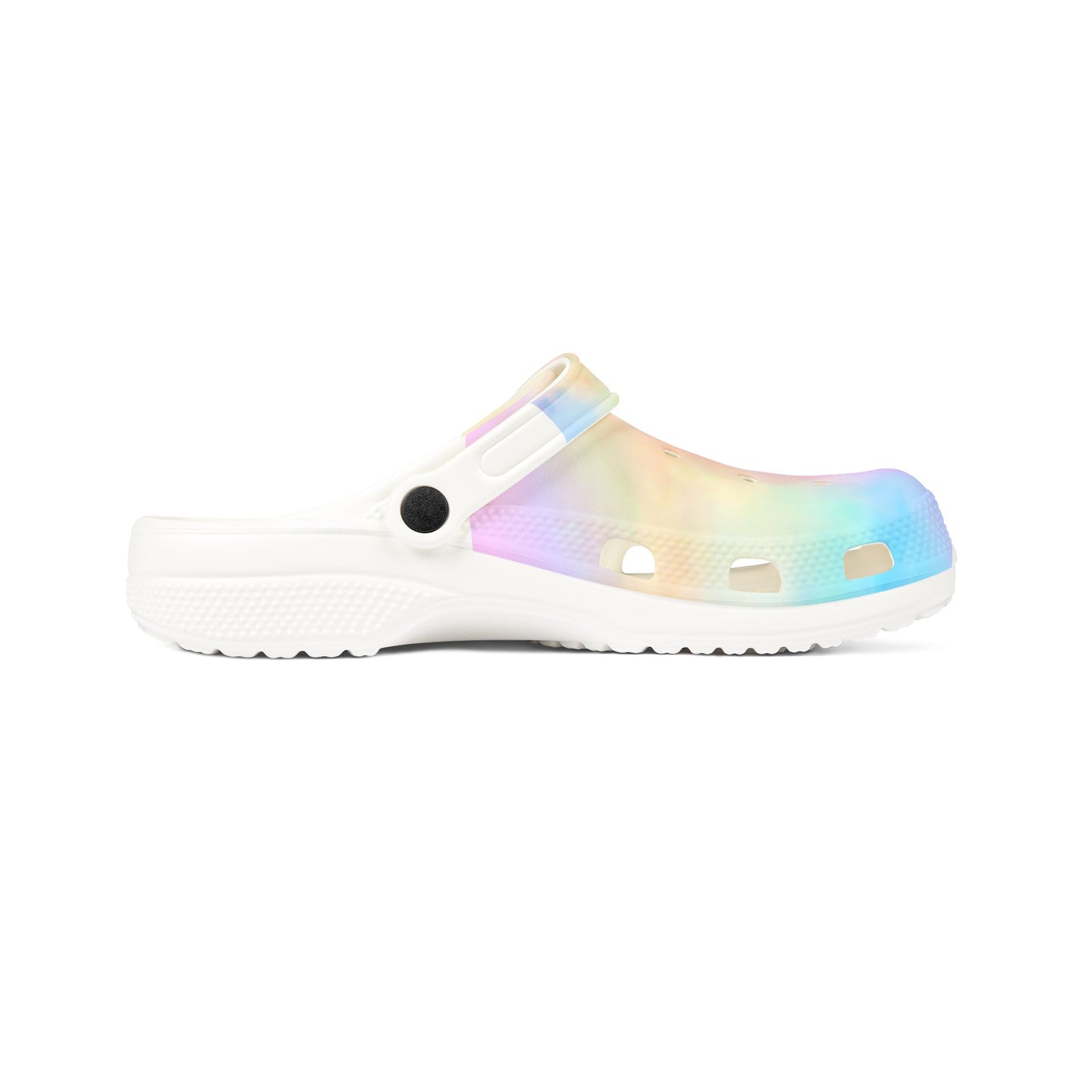 Rainbow Tie-Dye EVA Foam Clogs for Comfort and Fun
