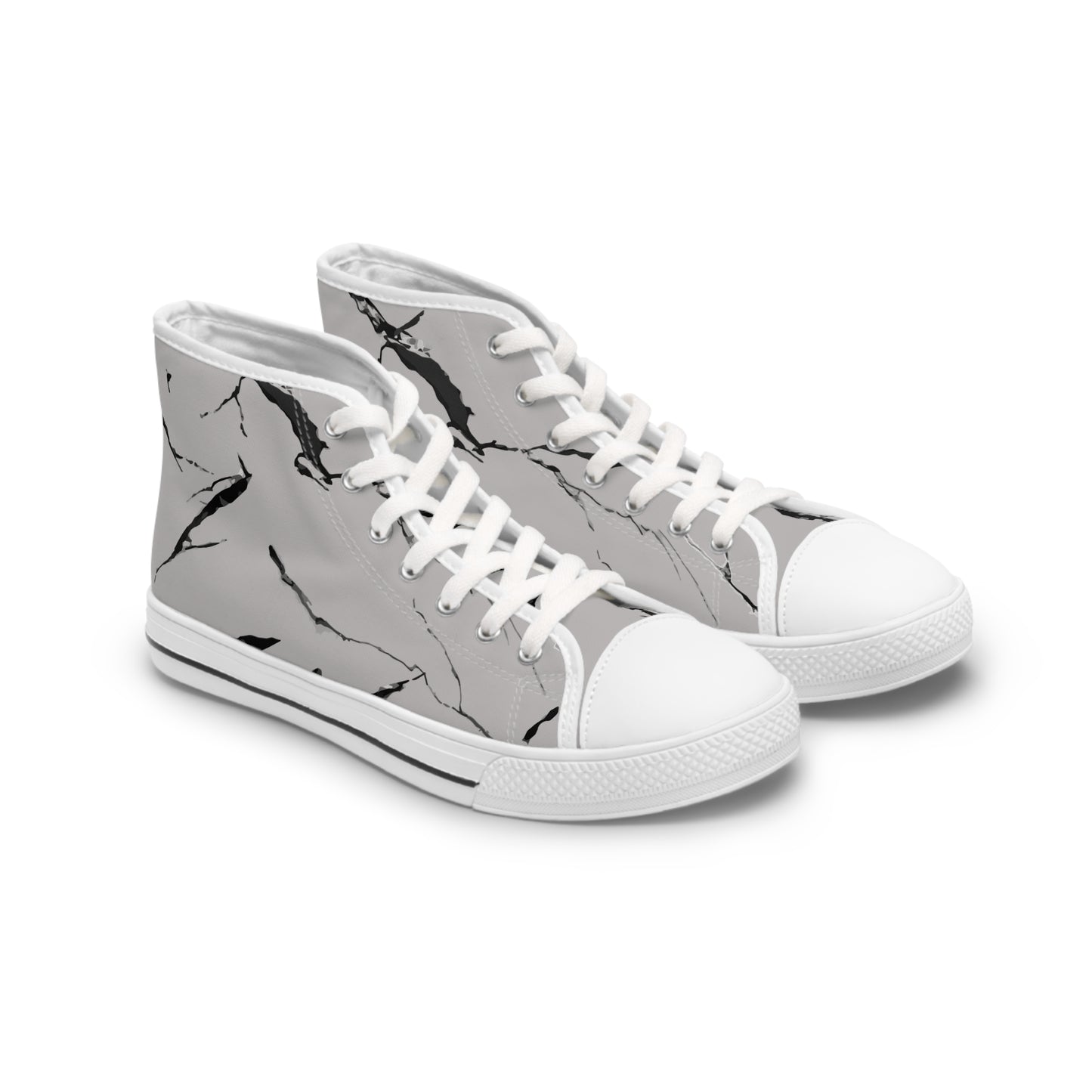 Stylish Marble-Print High Top Sneakers for Trendy Women