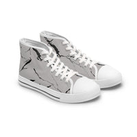 Stylish Marble-Print High Top Sneakers for Trendy Women