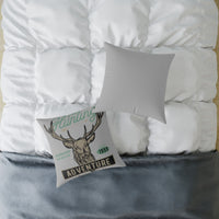Adventure Hunting Club Pillow - Rustic Home Decor