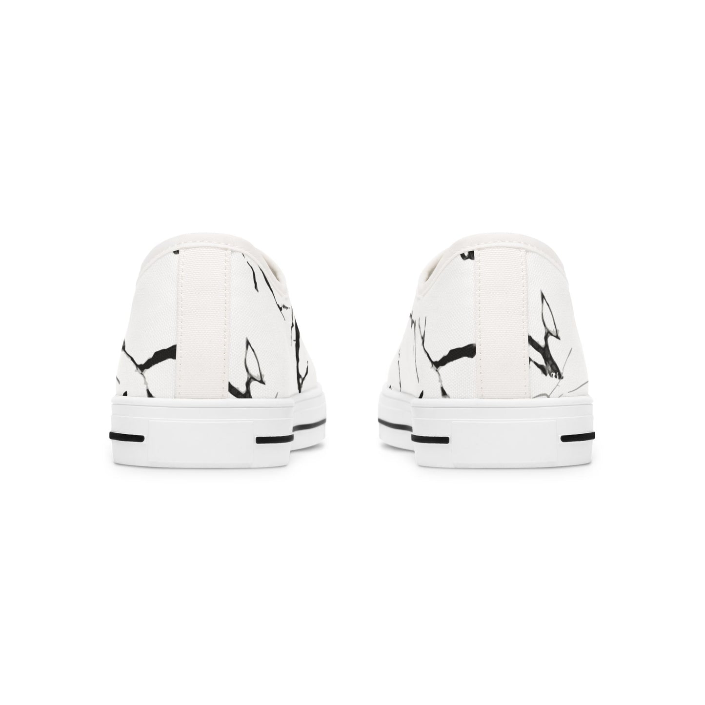 Chic Marble Print Women's Low Top Sneakers - Stylish Casual Footwear