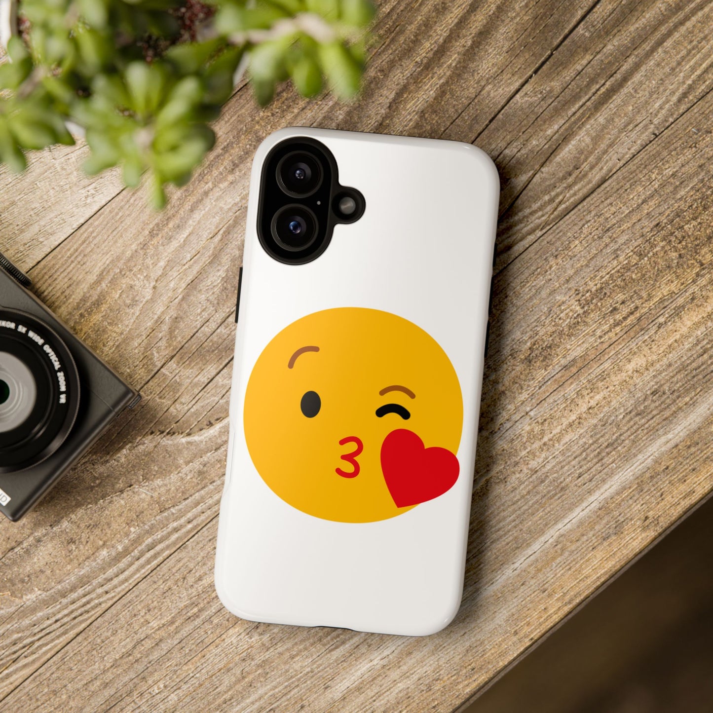 Cute Emoji Phone Case - Kissy Face Design for Stylish Protection