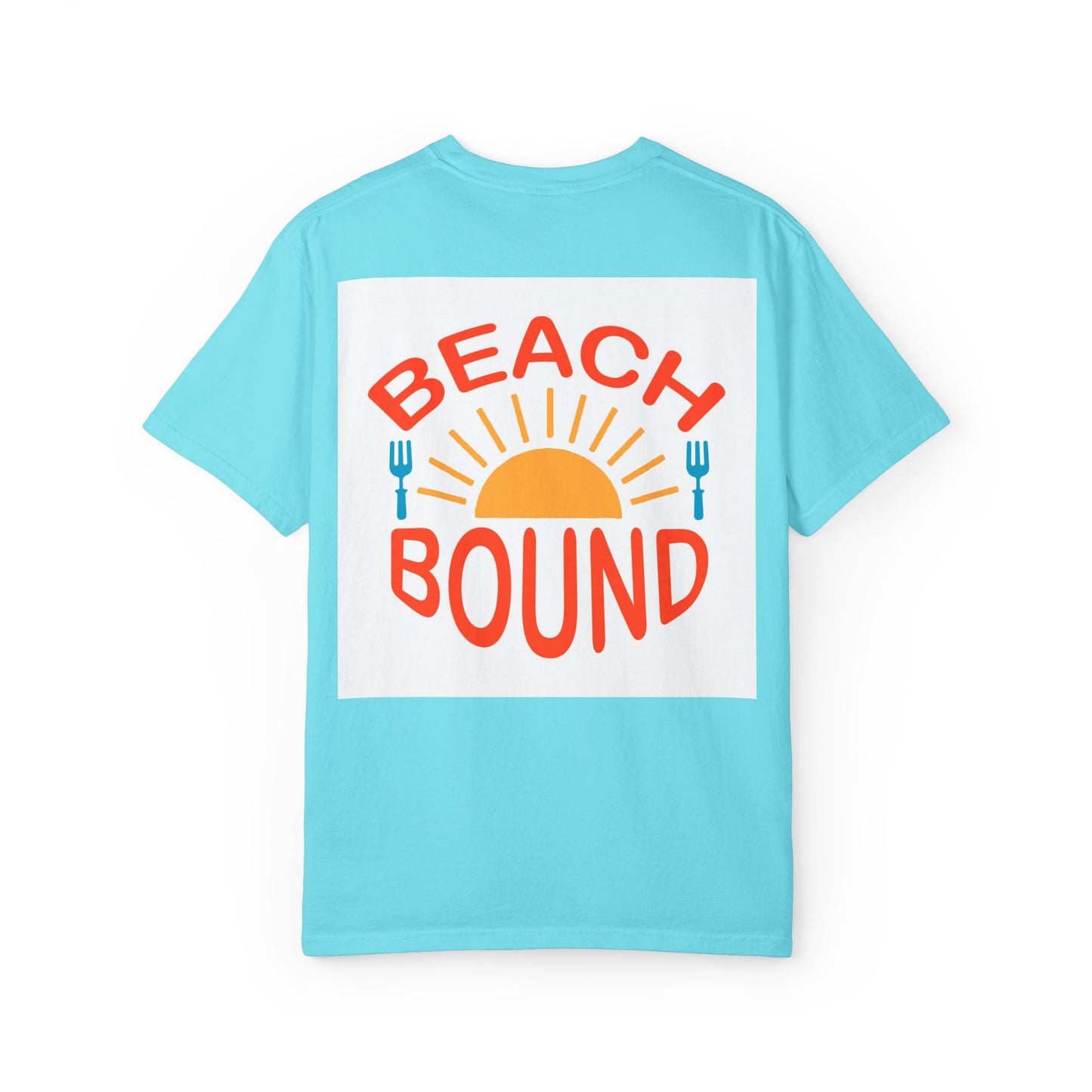Beach Bound Unisex Garment-Dyed T-Shirt, Summer Vibes, Casual Wear, Beach Trip, Vacation Shirt, Outdoor Activities
