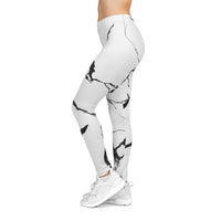 Marble Print Women's Casual Leggings - Trendy Activewear for Everyday Comfort