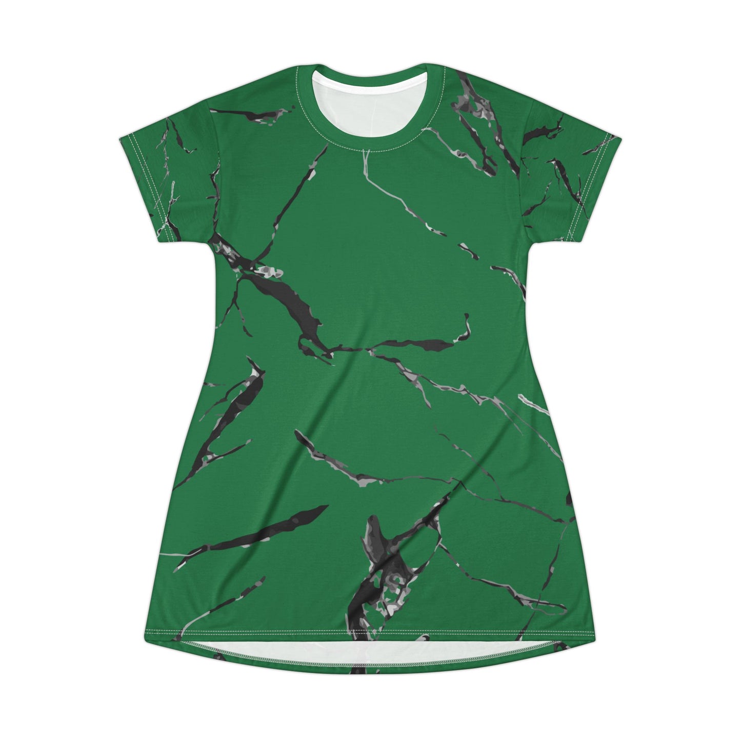 Chic Marble Print T-Shirt Dress | Relaxed Fit Casual Wear, Summer Dresses, Everyday Style, Eco-Friendly Fashion, Perfect for Parties