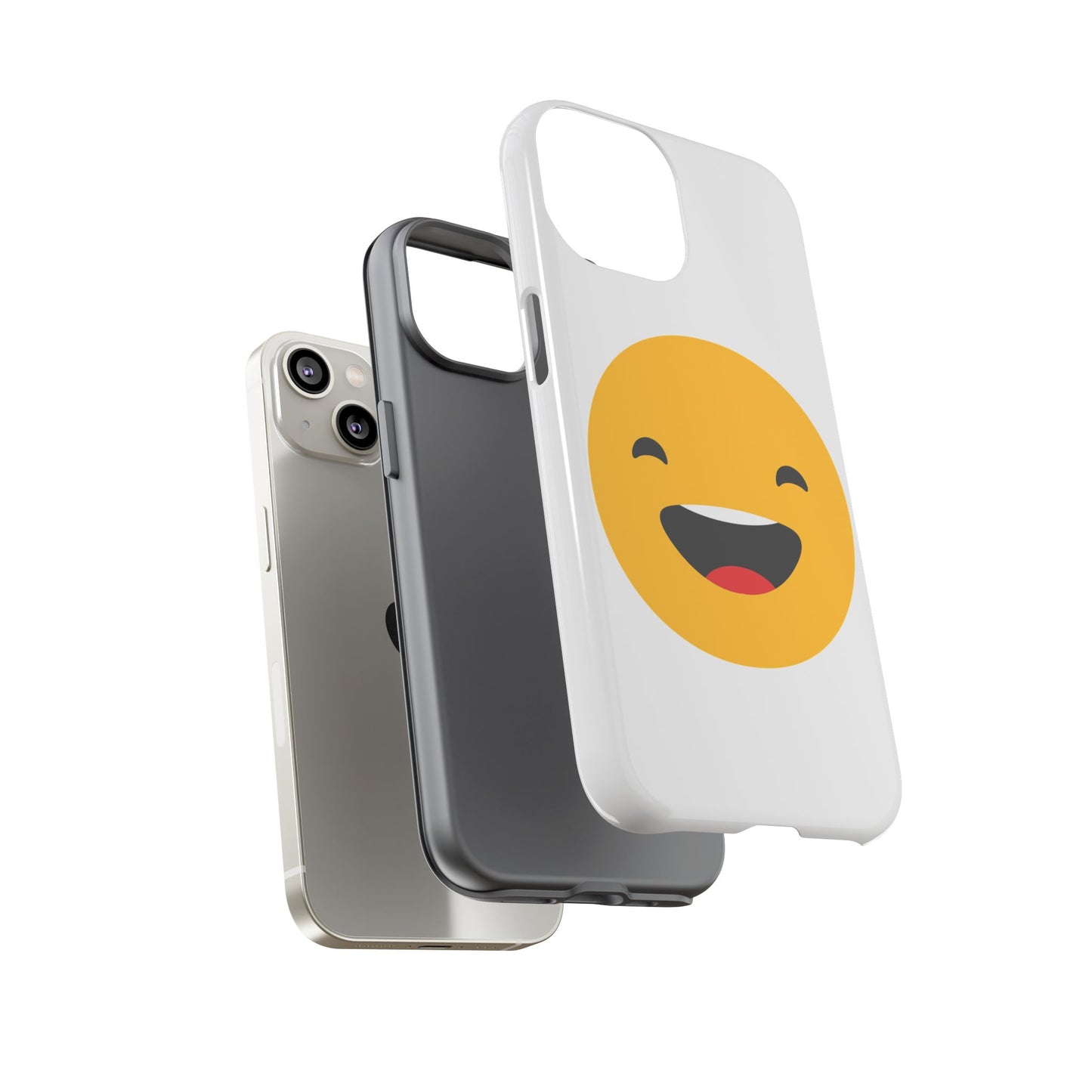 Happy Face Tough Phone Case - Durable Protection with Smile Design