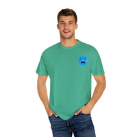 Unisex Garment-Dyed T-Shirt with Sad Emoji Design