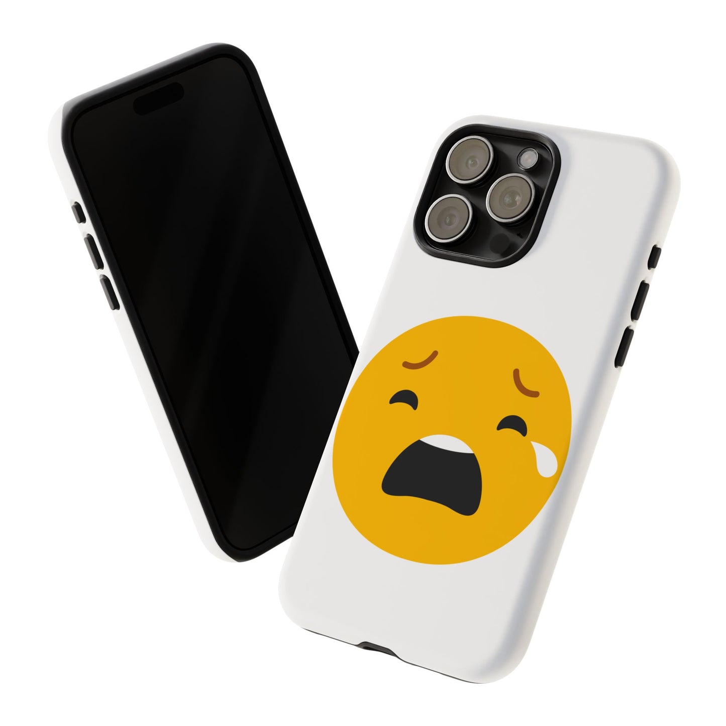 Emotional Tough Case – Sad Emoji Phone Case for Supportive Gifts