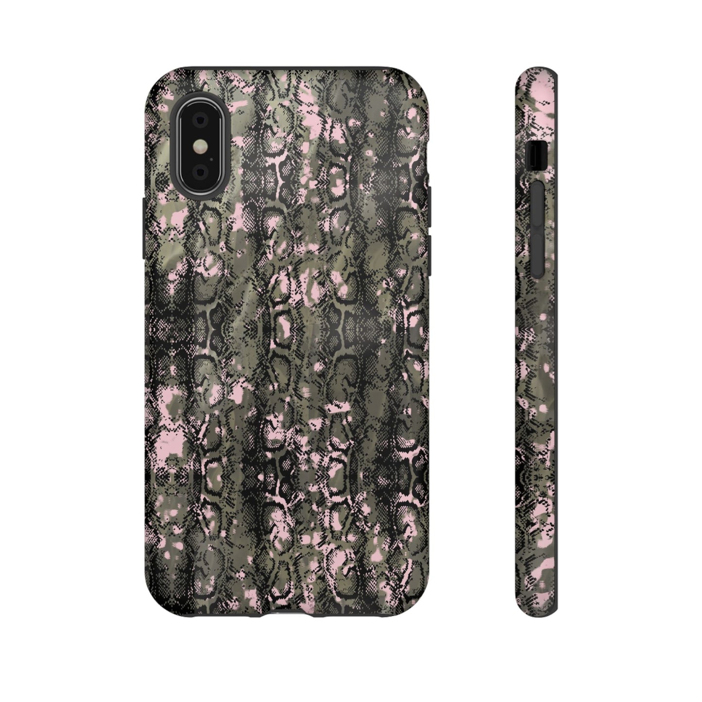 Stylish Snake Print Phone Case for Tough Protection