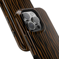 Stylish Magnetic Tough Phone Case - Bold Striped Design