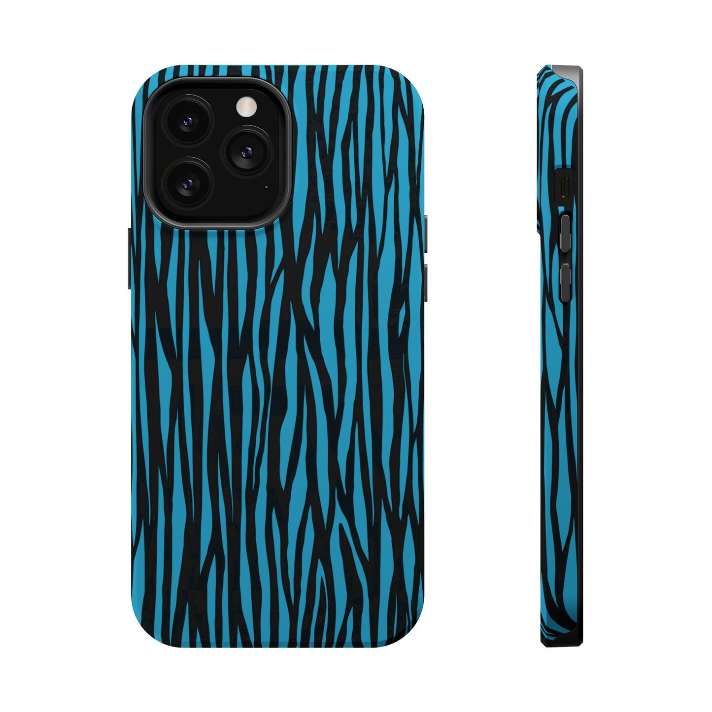 Zebra Print Magnetic Tough Case for iPhone - Durable & Stylish Phone Protection