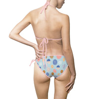 Colorful Polka Dot Women's Bikini Swimsuit - Perfect for Summer & Beach Days