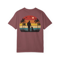 Sunset Silhouette Unisex T-Shirt, Perfect for Nature Lovers, Pet Owners, Casual Days, Summer Outings, Gift for Him or Her