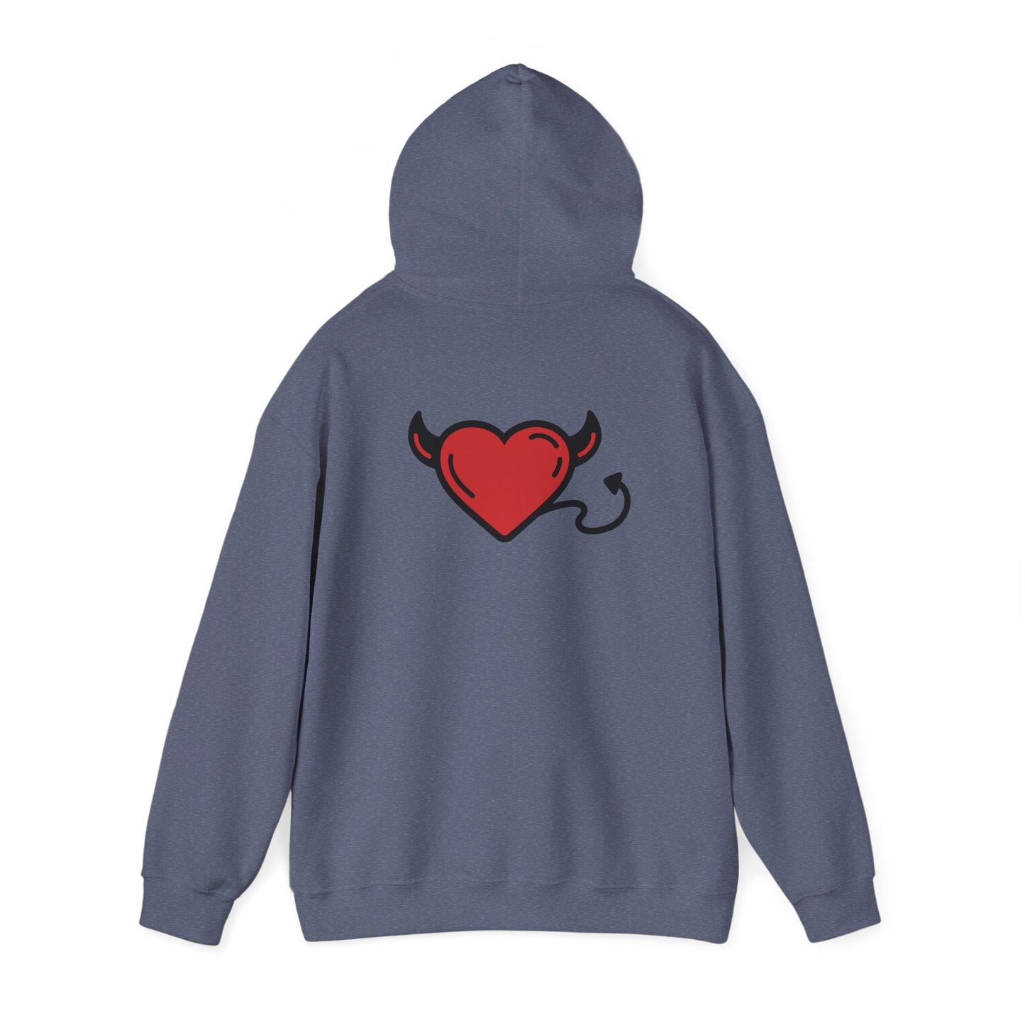 Devilish Heart Hoodie - Unisex Heavy Blend™ Sweatshirt for Fun-Loving Spirits