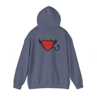 Devilish Heart Hoodie - Unisex Heavy Blend™ Sweatshirt for Fun-Loving Spirits