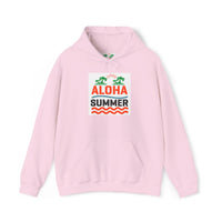 Aloha Summer Hoodie,Tropical Beach Wear,Unisex Sweatshirt,Vacation Outfit, Summer  iconic Waikiki Beach Oahu combines urban