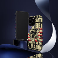 Military-Themed Phone Case - 'God Created Beer' Design