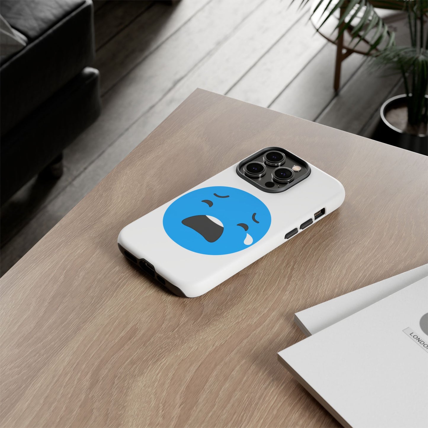 Funny Sad Face Phone Case - Tough and Stylish