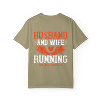 Unisex Husband and Wife Running T-Shirt - Partners for Life - Casual Gift for Couples