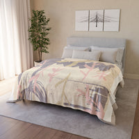 Cozy Boho Soft Polyester Blanket - Nature-Inspired Design
