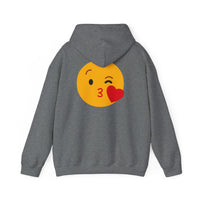 Kiss Emoji Hooded Sweatshirt | Unisex Heavy Blend™