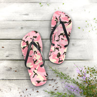 Stylish Pink Camo Flip Flops - Trendy Summer Footwear for Beach & Pool