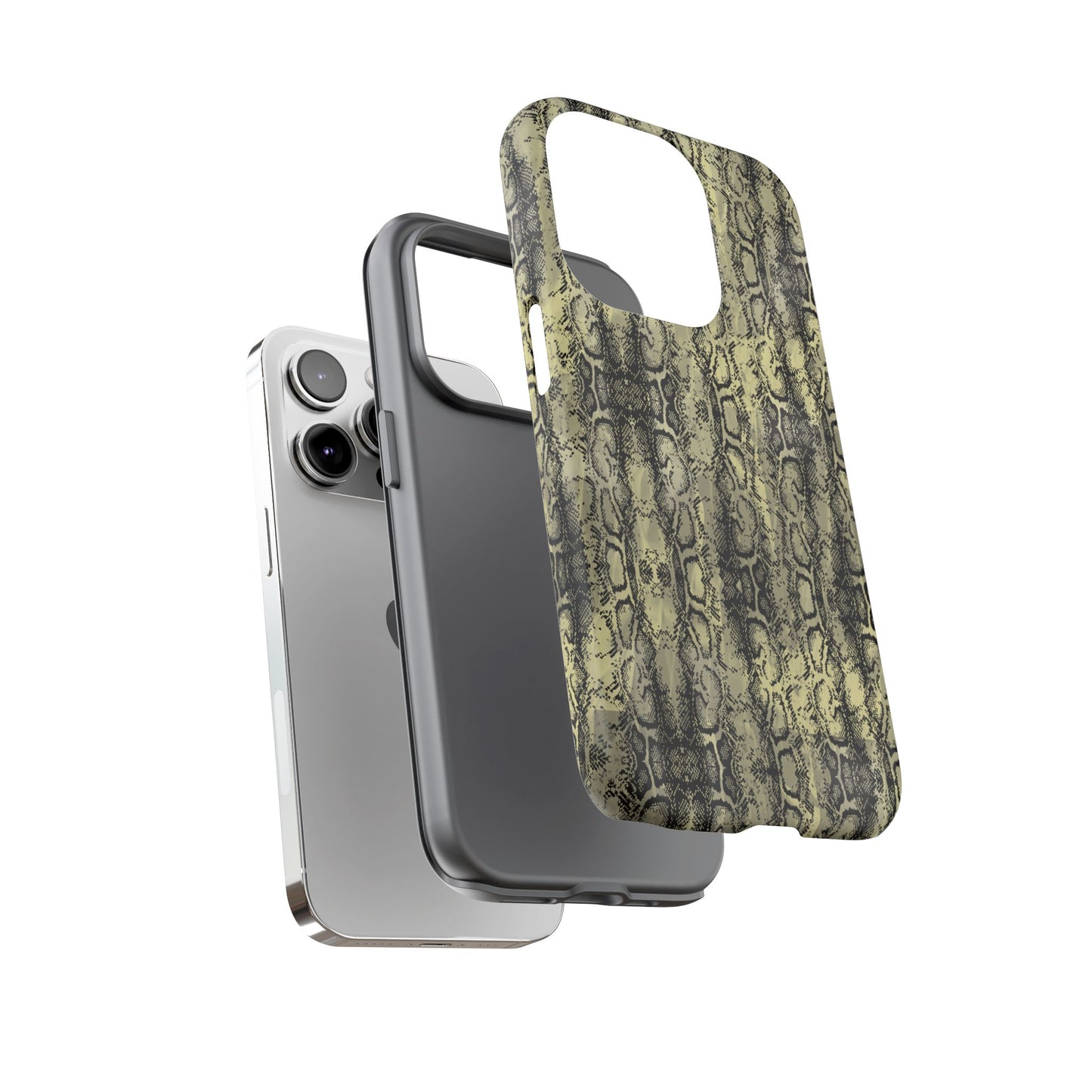 Snake Pattern Phone Case – Tough & Stylish Protection for Your Device  Show off your wild side while keeping your phone protected with this sleek snake pattern case—designed for both fashion and function.