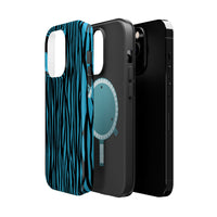 Zebra Print Magnetic Tough Case for iPhone - Durable & Stylish Phone Protection