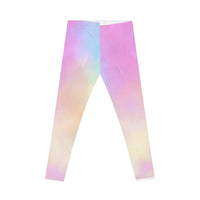 Pastel Tie-Dye Women's Casual Leggings – Comfortable & Stylish for Everyday Wear  Embrace comfort and style with these dreamy tie-dye leggings perfect for laid-back days and light workouts.