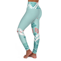 Botanical High Waisted Yoga Leggings - Comfortable & Stylish Activewear