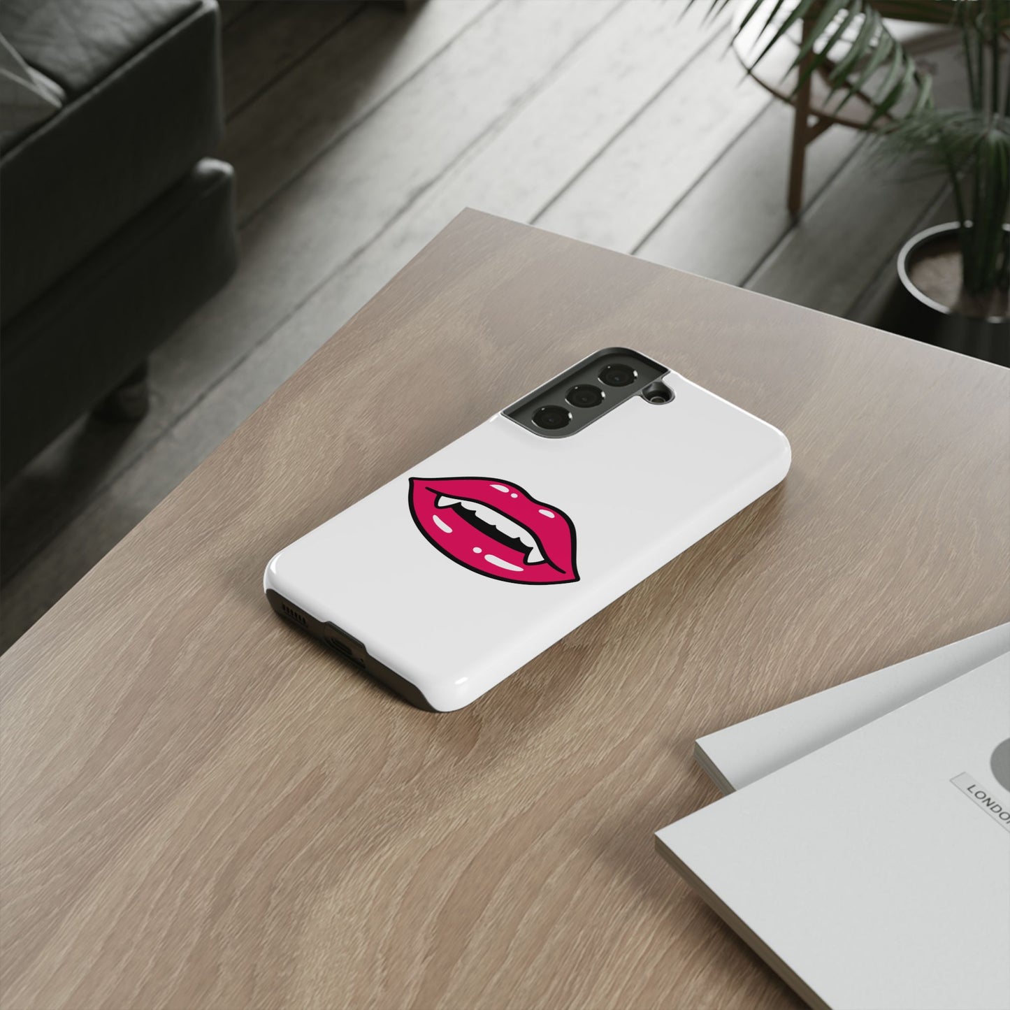 Vampire Mouth Phone Case - Tough Cases for Halloween, Gift for Spooky Lovers, Quirky Phone Accessories, Fun Tech Gear