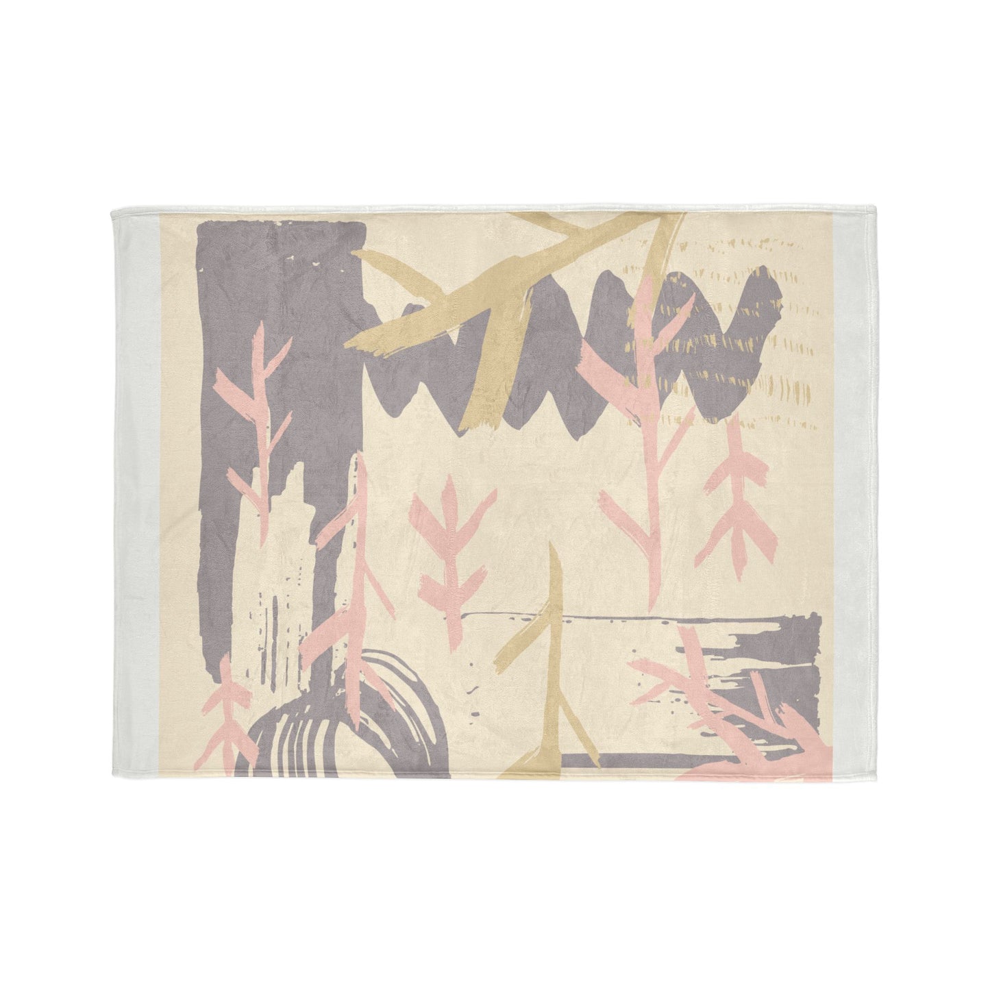 Cozy Boho Soft Polyester Blanket - Nature-Inspired Design