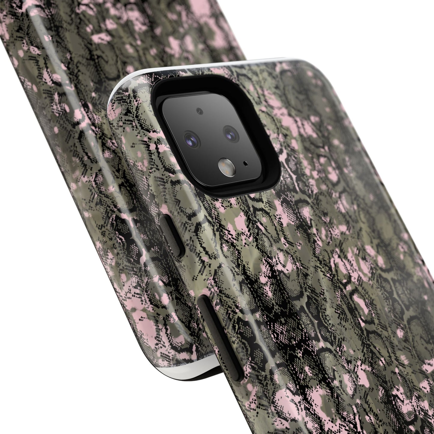 Camo Snake Pattern Phone Case – Rugged Protection Meets Bold Style  Turn heads while protecting your phone with this fierce camo snake pattern case—where urban edge meets outdoor grit.