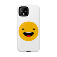 Happy Face Tough Phone Case - Durable Protection with Smile Design