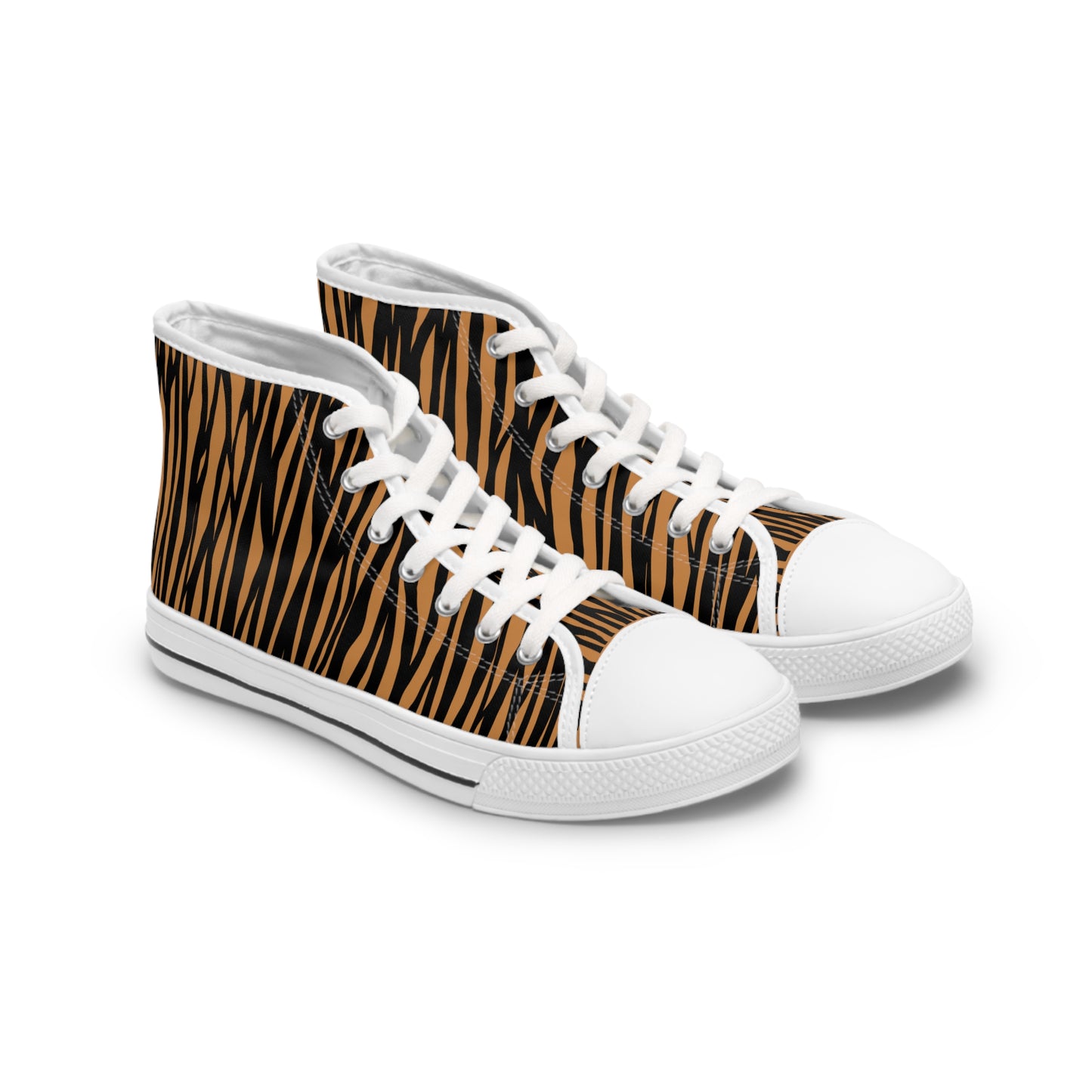 Tiger Print High Top Sneakers for Women - Bold and Stylish Footwear