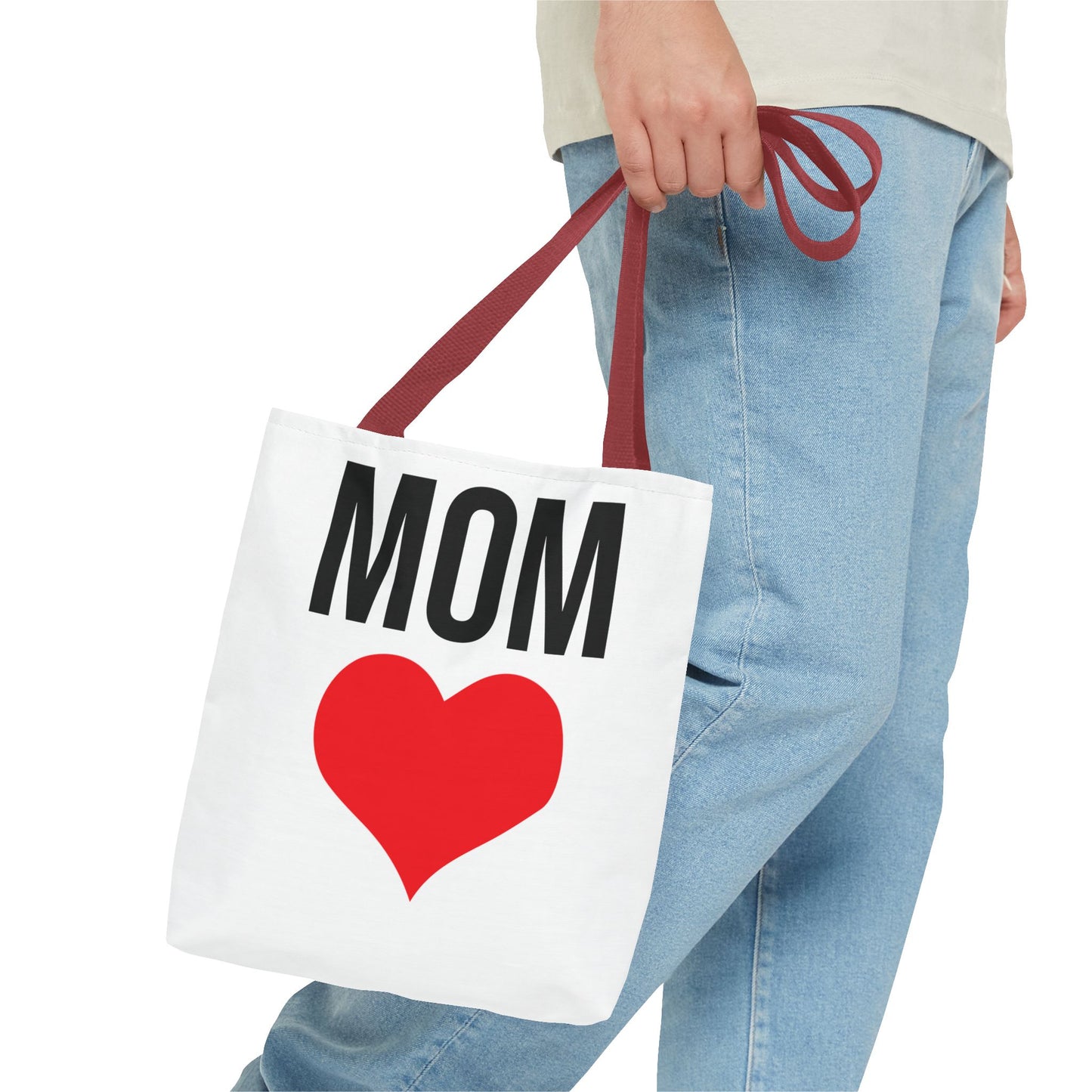 Mom Love Tote Bag | Perfect for Mother's Day, Birthday Gift, Grocery Shopping, Personalized Gift, Eco-Friendly