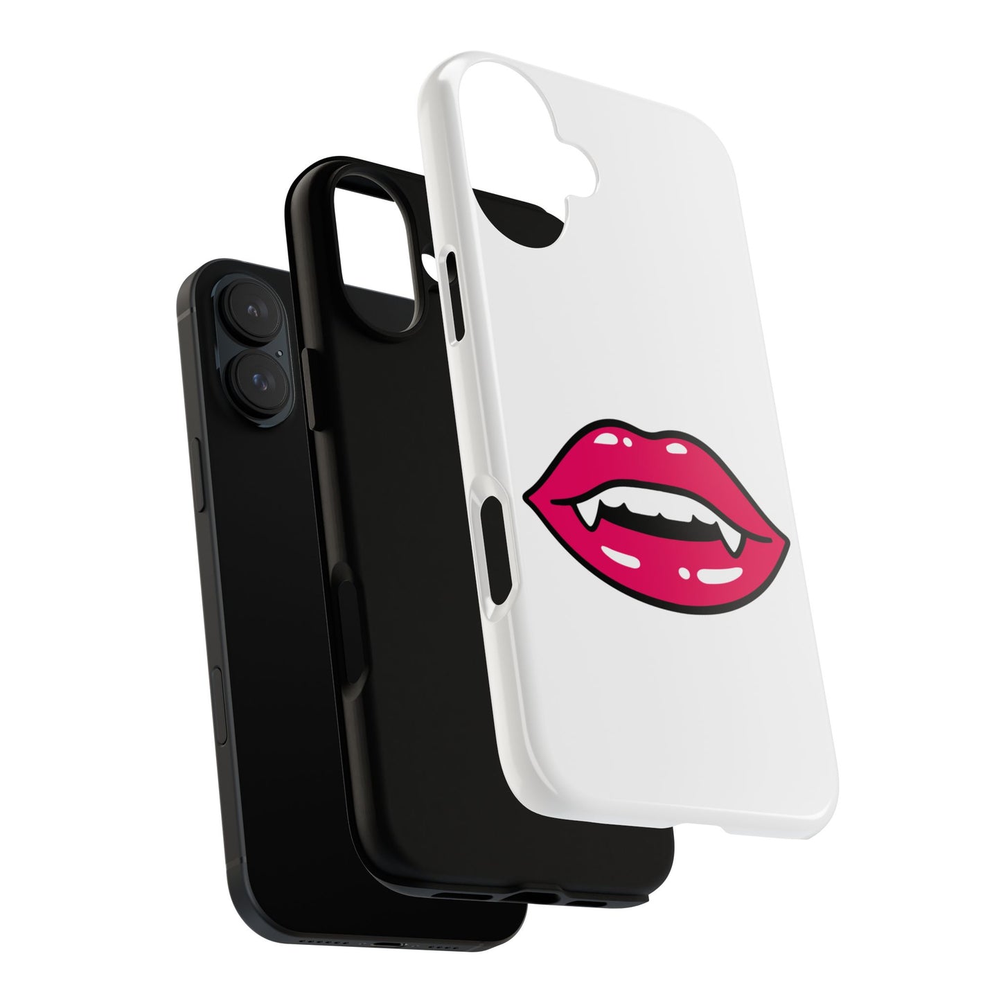 Vampire Mouth Phone Case - Tough Cases for Halloween, Gift for Spooky Lovers, Quirky Phone Accessories, Fun Tech Gear