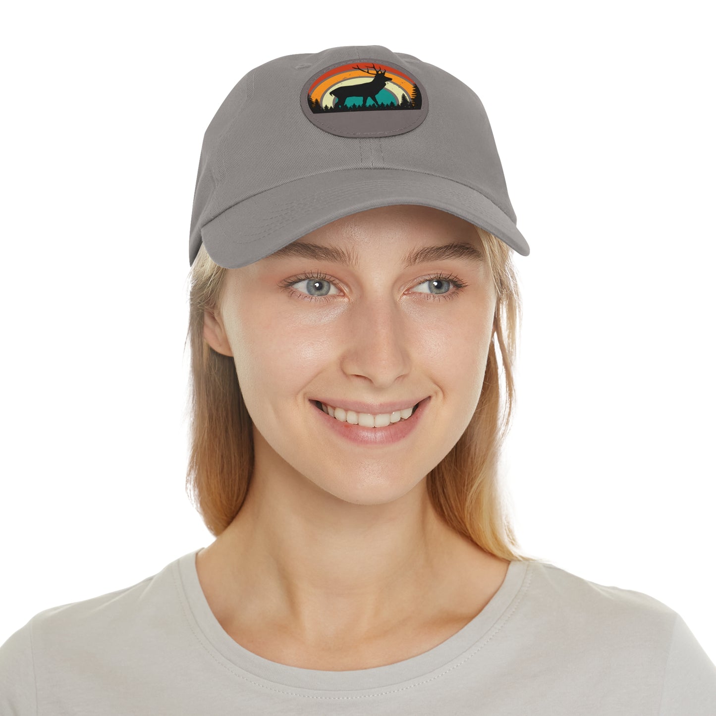 Rustic Style Dad Hat with Leather Patch - Perfect Gift for Outdoorsmen